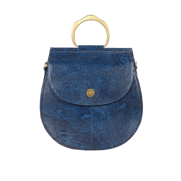Diana 02 Blue Leather Crossbody