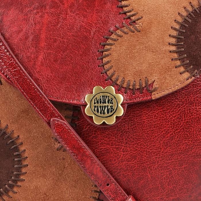 Diana 02 Red Leather Crossbody