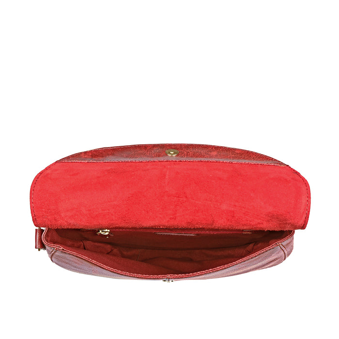Diana 02 Red Leather Crossbody