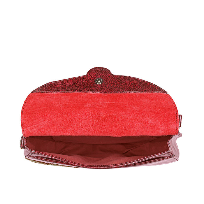 Diana 02 Red Leather Crossbody