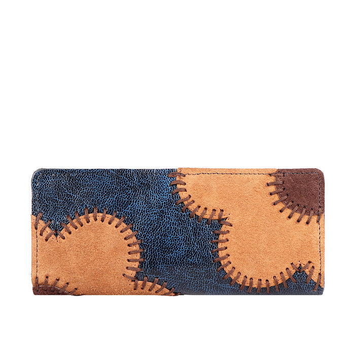 Diana W1 Blue Leather Bi-Fold Wallet