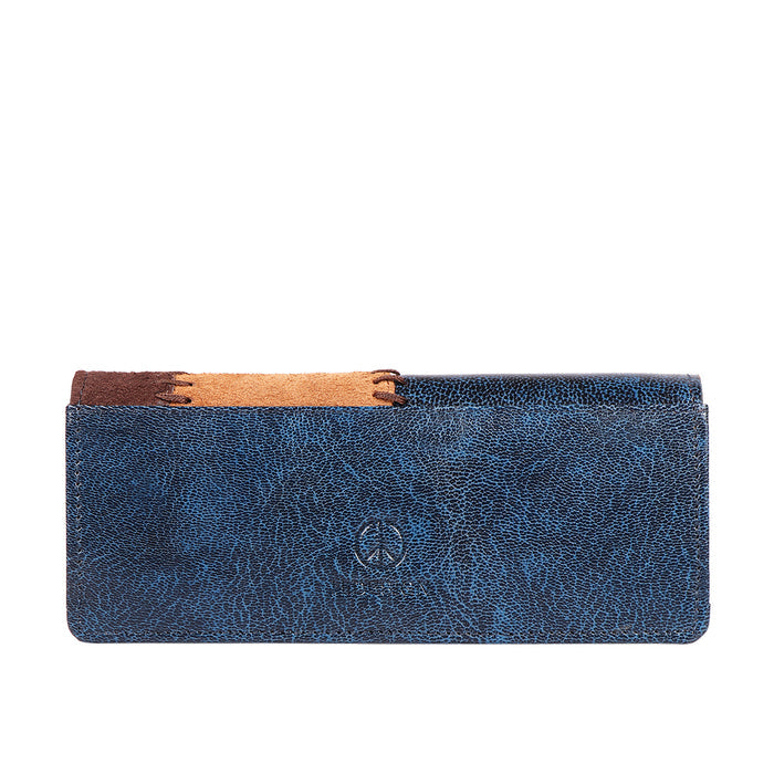 Diana W1 Blue Leather Bi-Fold Wallet