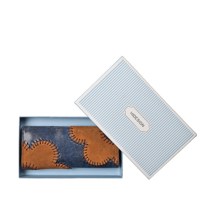 Diana W1 Blue Leather Bi-Fold Wallet