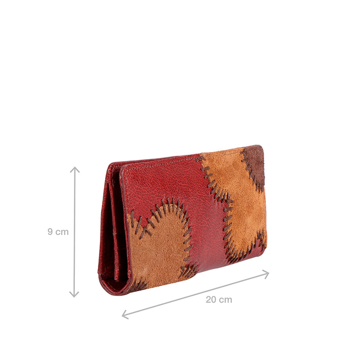 Diana W1 Red Leather Bi-Fold Wallet