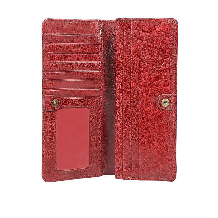 Diana W1 Red Leather Bi-Fold Wallet