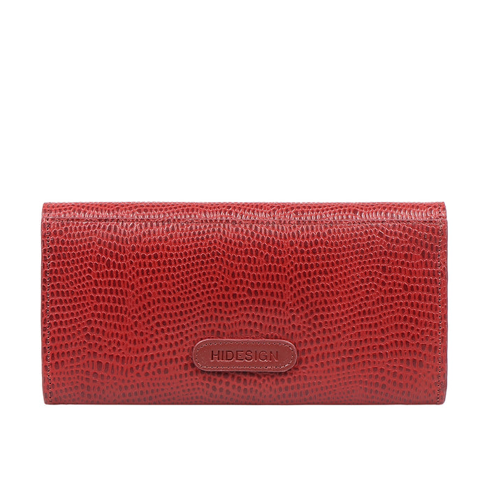 Dinah W1 Red Leather Clutch Wallet