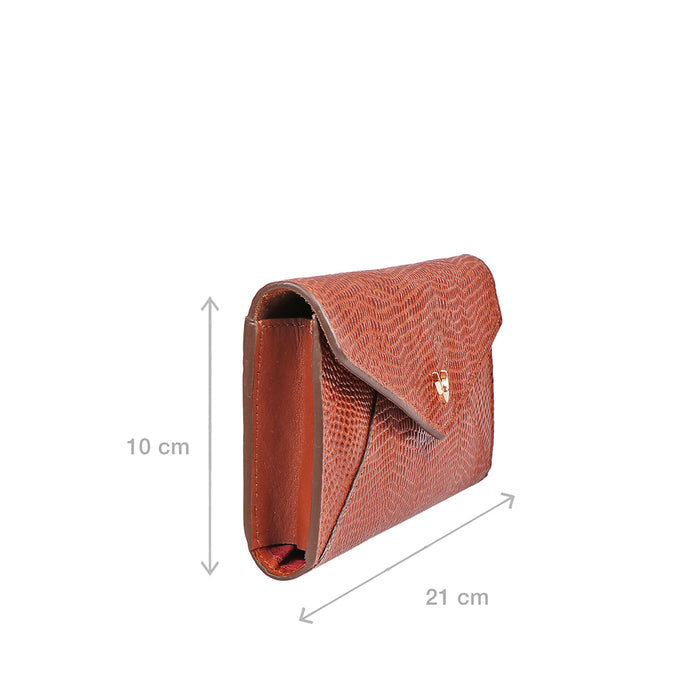 Dinah W1 Tan Leather Clutch Wallet