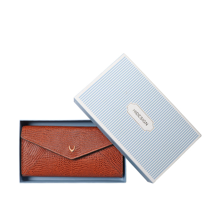 Dinah W1 Tan Leather Clutch Wallet