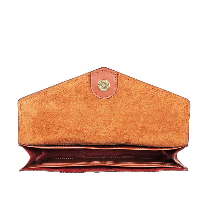 Dinah W1 Tan Leather Clutch Wallet