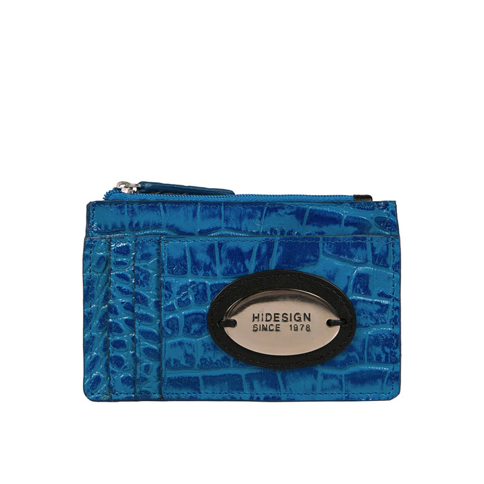 Dinah W2 Blue Leather Card Holder