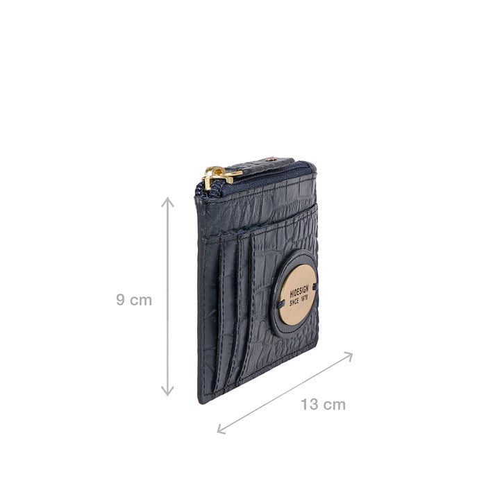 Dinah W2 Blue Leather Card Holder