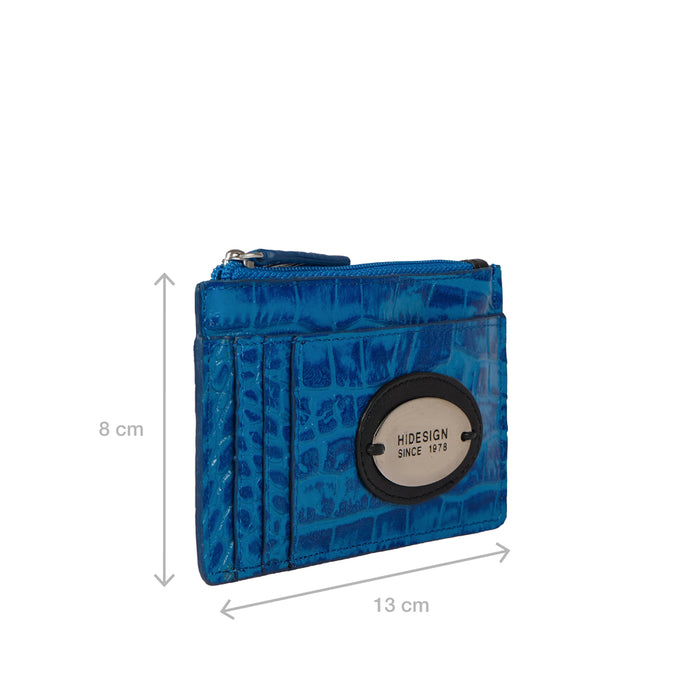 Dinah W2 Blue Leather Card Holder