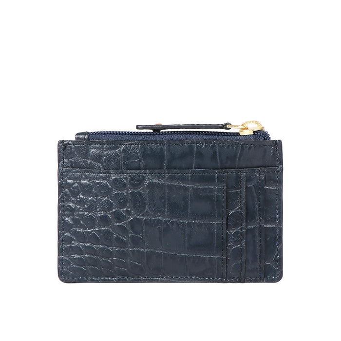 Dinah W2 Blue Leather Card Holder
