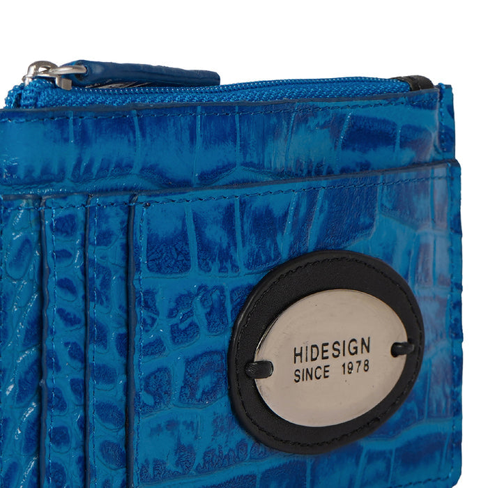 Dinah W2 Blue Leather Card Holder