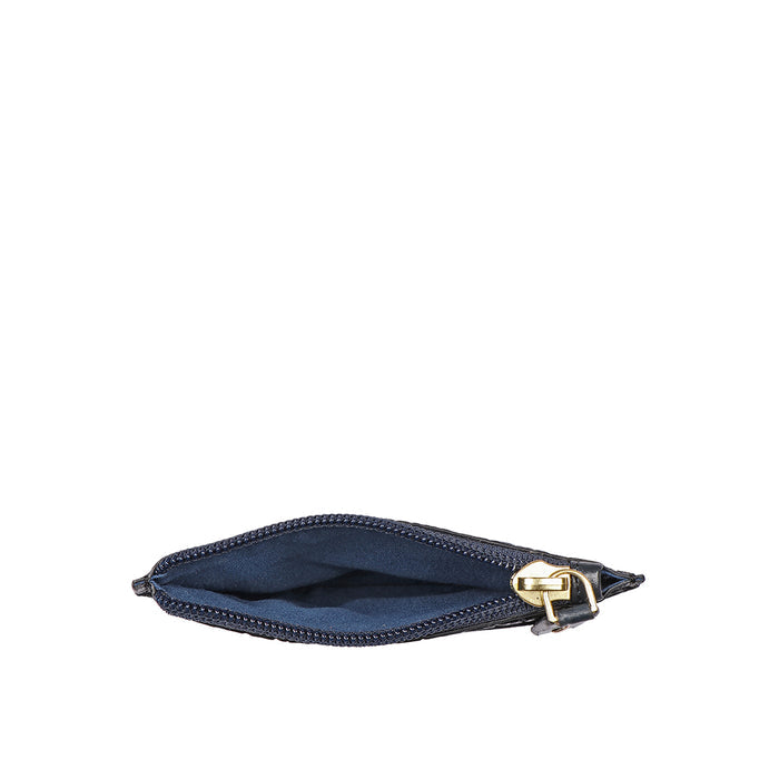Dinah W2 Blue Leather Card Holder