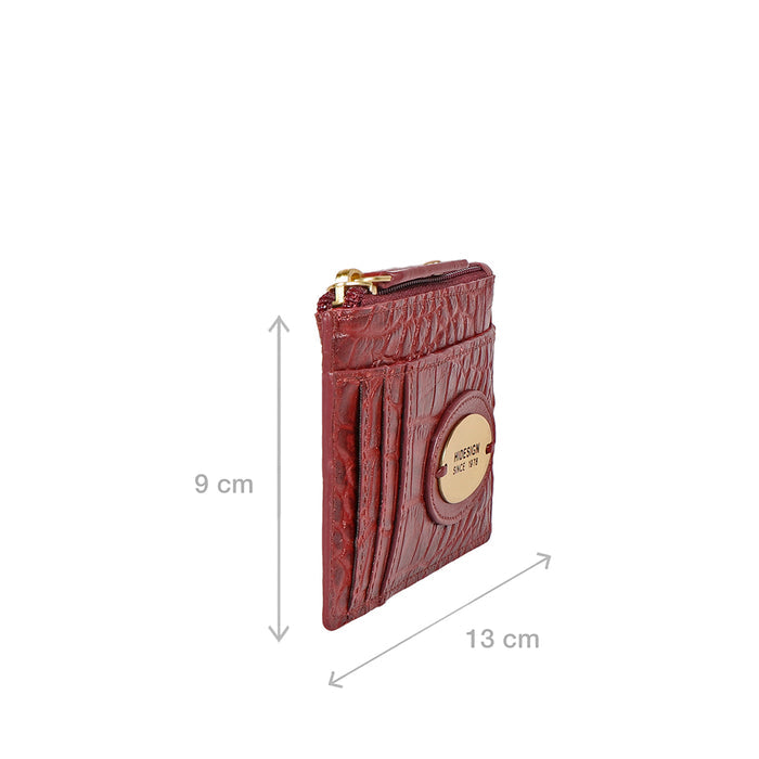 Dinah W2 Red Leather Card Holder