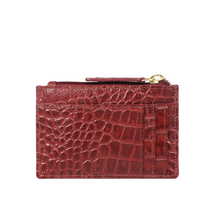 Dinah W2 Red Leather Card Holder
