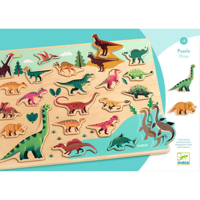 Djeco - Dinosaur Wooden Puzzle 22pc