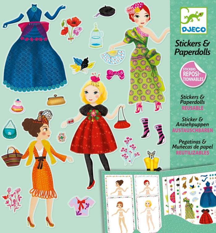 Djeco - Massive Fashion Stickers And Paper Dolls