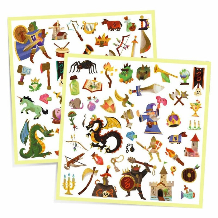 Djeco - Medieval Fantasy 160 Stickers