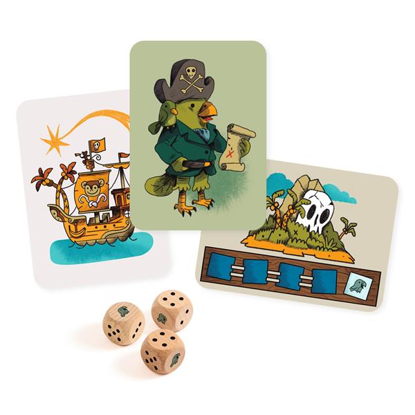 Djeco - Pirates N Dice Card Game