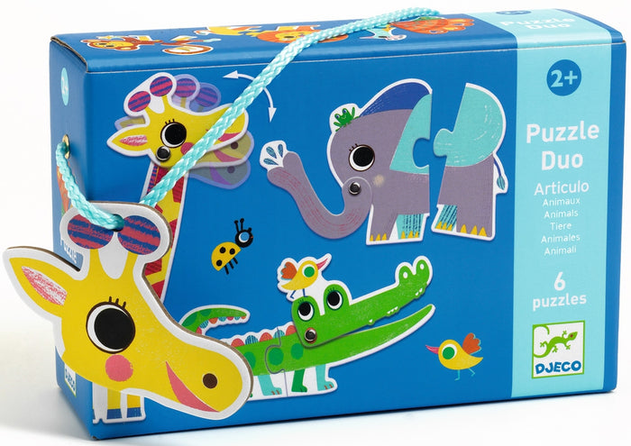 Djeco - Puzzle Duo Animal 12pc