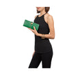 Donna W1 Green Leather Bi-Fold Wallet
