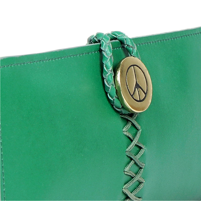 Donna W1 Green Leather Bi-Fold Wallet