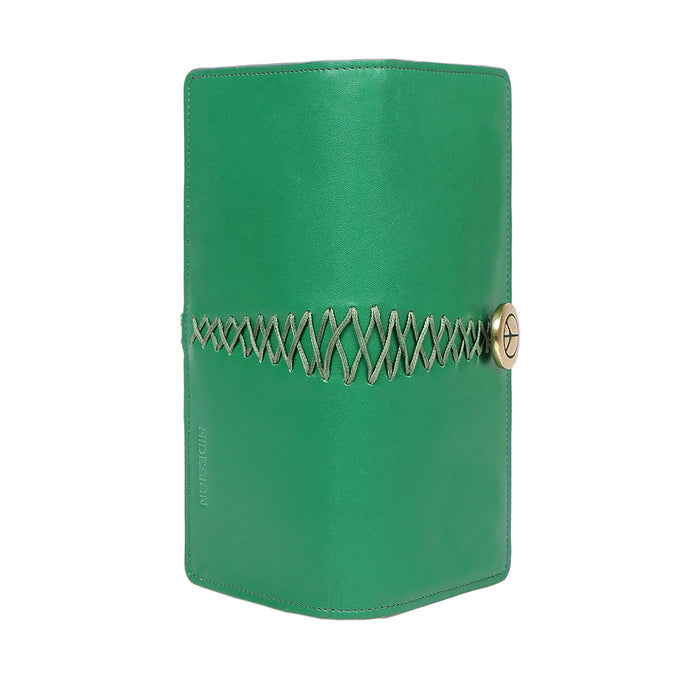 Donna W1 Green Leather Bi-Fold Wallet