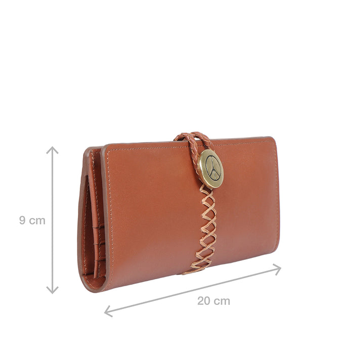 Donna W1 Tan Leather Bi-Fold Wallet