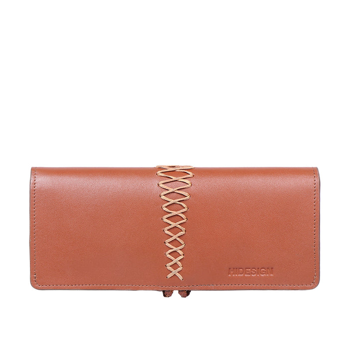 Donna W1 Tan Leather Bi-Fold Wallet