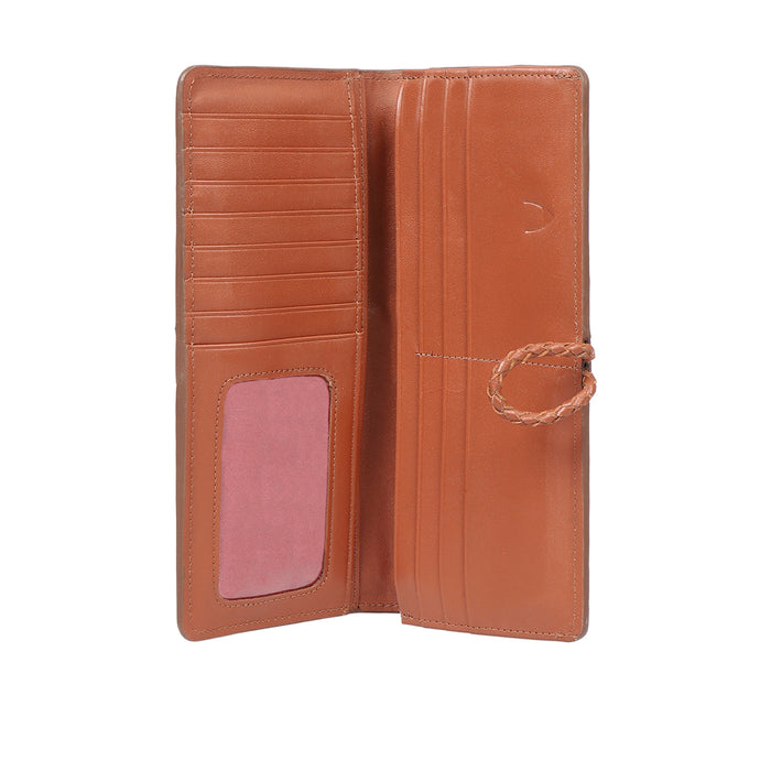 Donna W1 Tan Leather Bi-Fold Wallet