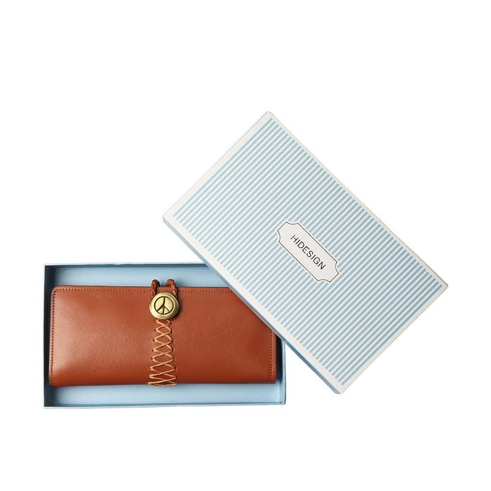 Donna W1 Tan Leather Bi-Fold Wallet
