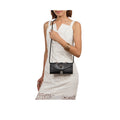 Donna W3 Black Leather Sling Wallet