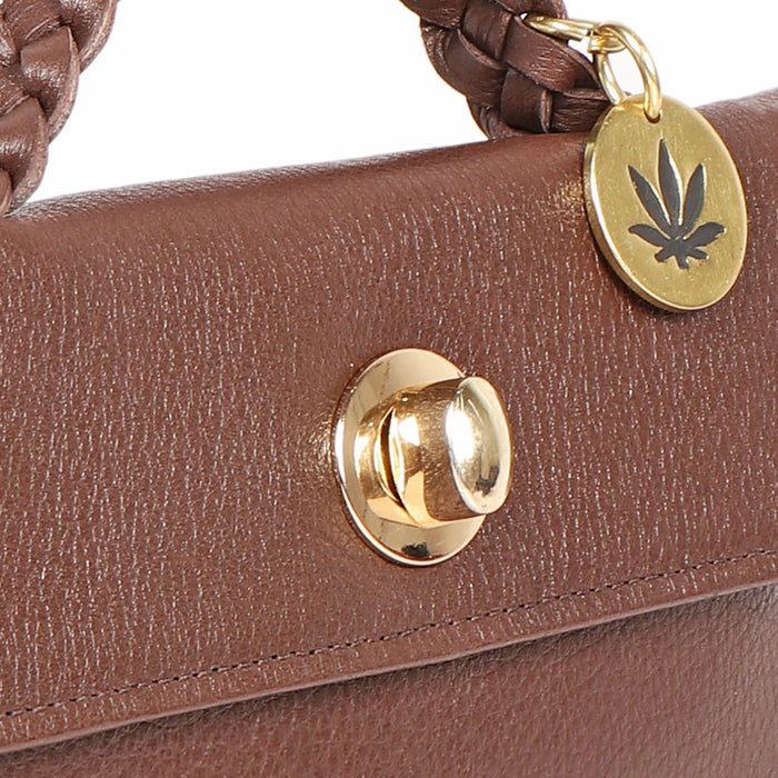 Donna W4 Brown Leather Trifold Wallet