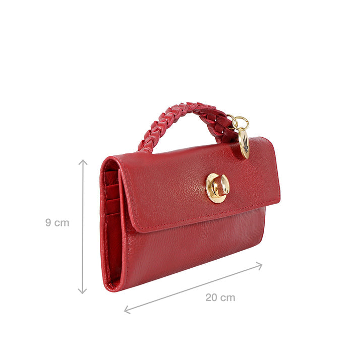 Donna W4 Marsala Leather Trifold Wallet