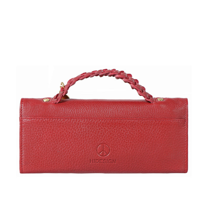Donna W4 Marsala Leather Trifold Wallet