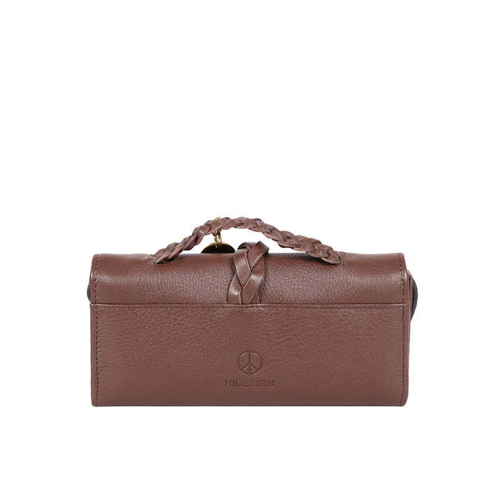 Donna W5 Brown Leather Sling Wallet