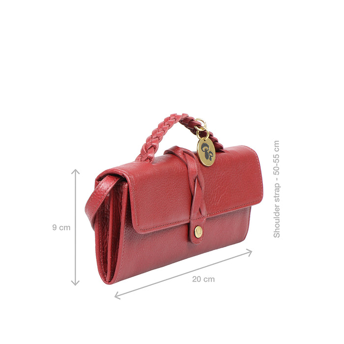 Donna W5 Marsala Leather Sling Wallet