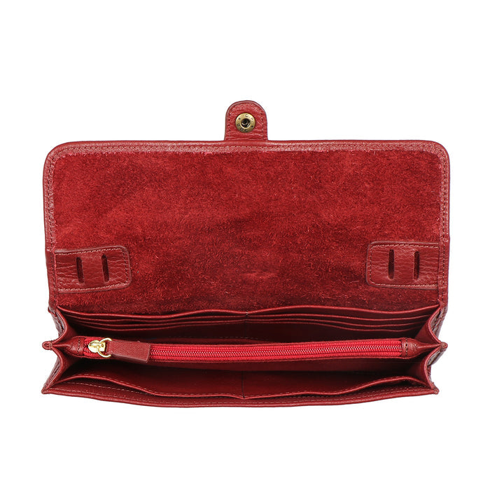 Donna W5 Marsala Leather Sling Wallet