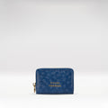 Dori Blue Leather Card Holder