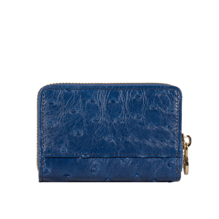 Dori Blue Leather Card Holder