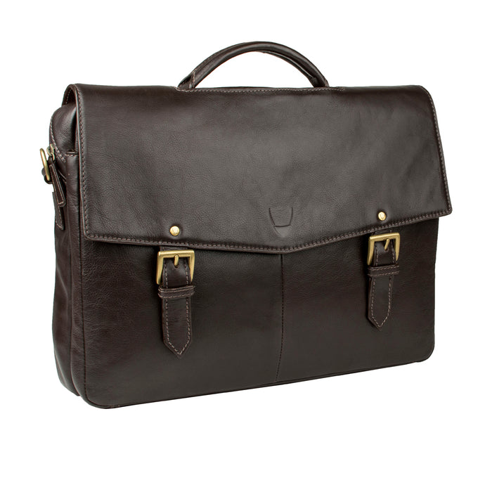 Douglas 01 Brown Leather  Briefcase