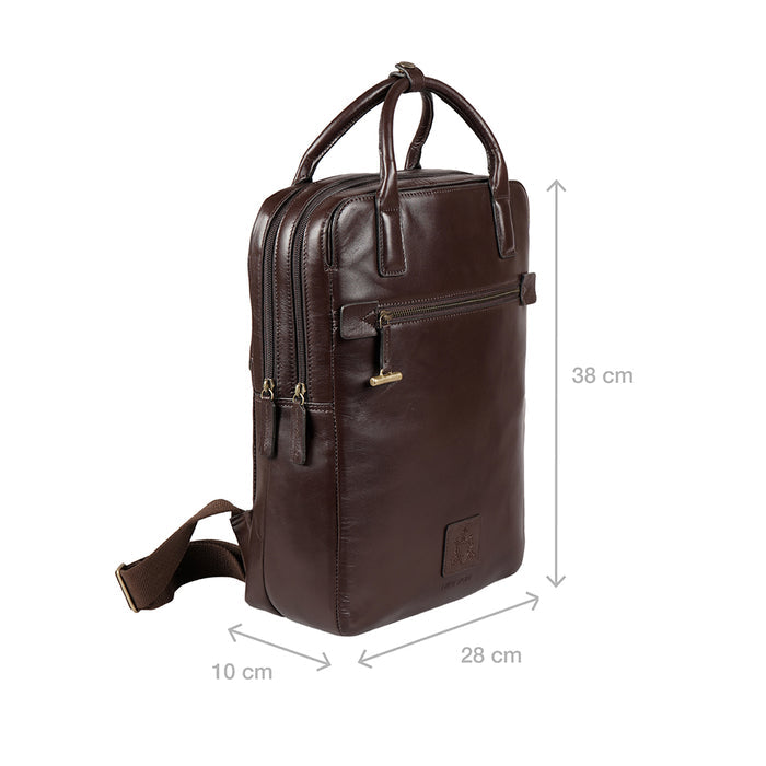 Duke 01 Brown Leather  Backpack