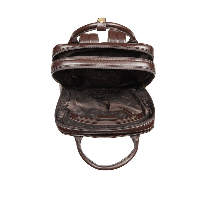 Duke 01 Brown Leather  Backpack
