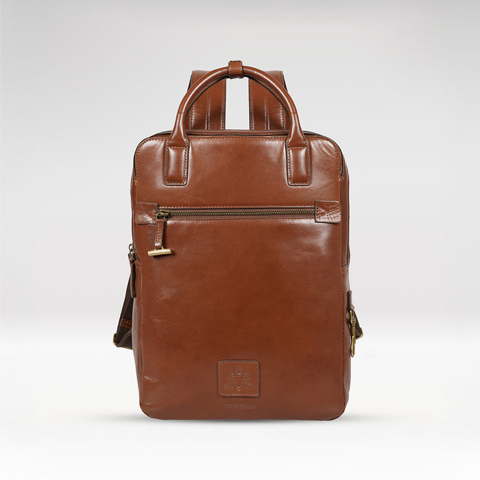 Duke 01 Tan Leather  Backpack