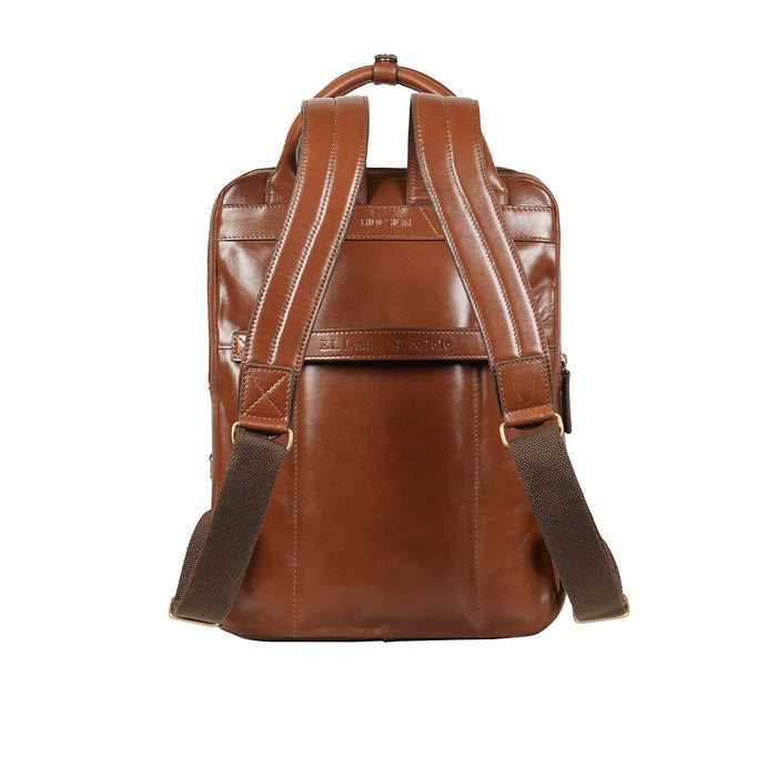Duke 01 Tan Leather  Backpack