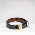 Dune Women's Blue Reversible Leather Belt