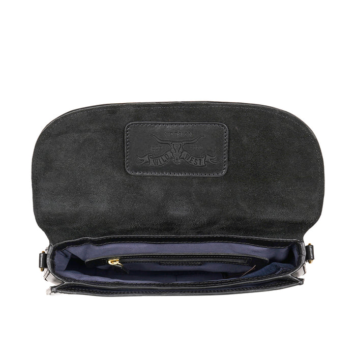 Durango 02 Black Leather Sling Bag