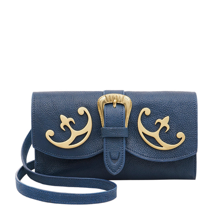 Durango W1 Blue Leather Sling Wallet